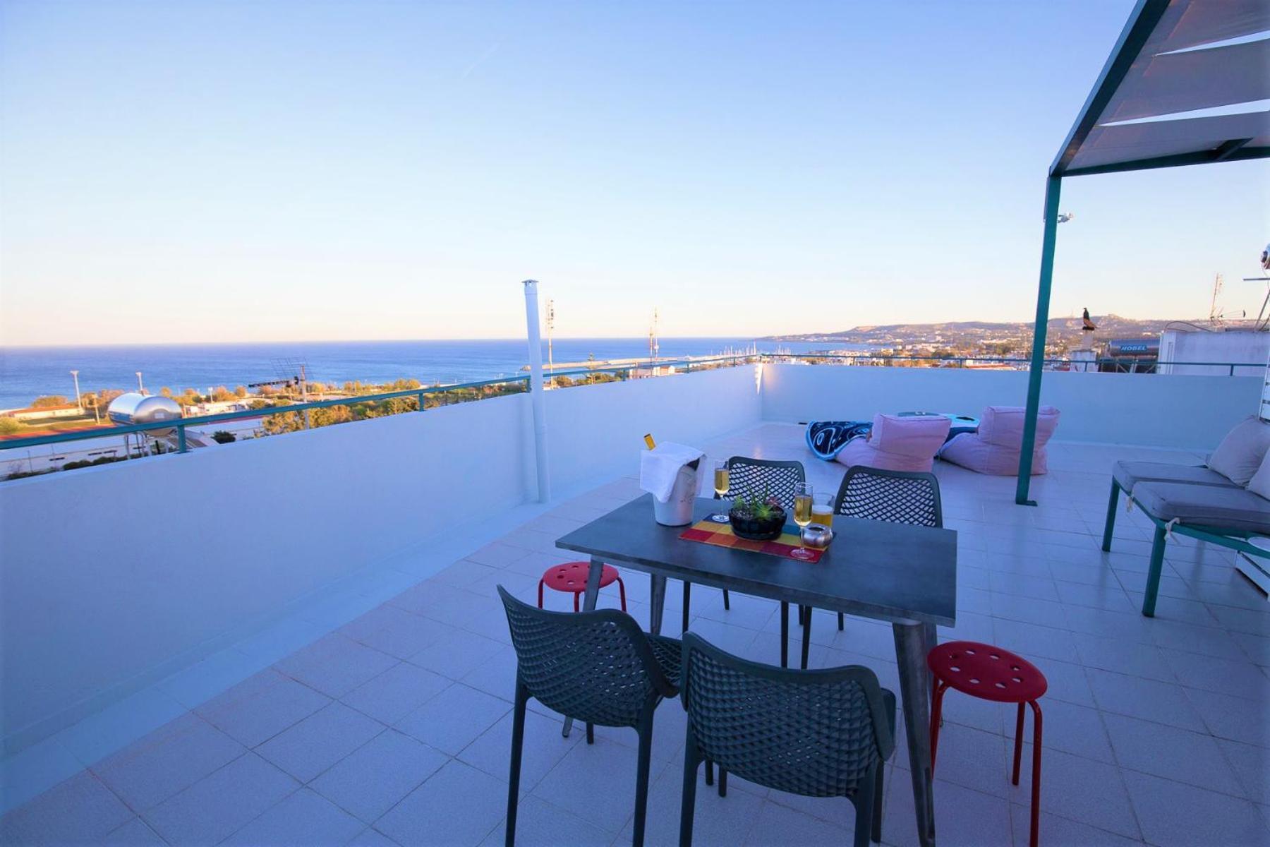 Groovy & Cozy Apt With Private Seaview Rooftop Terrace Родос Экстерьер фото