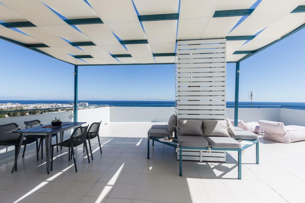 Groovy & Cozy Apt With Private Seaview Rooftop Terrace Родос Экстерьер фото